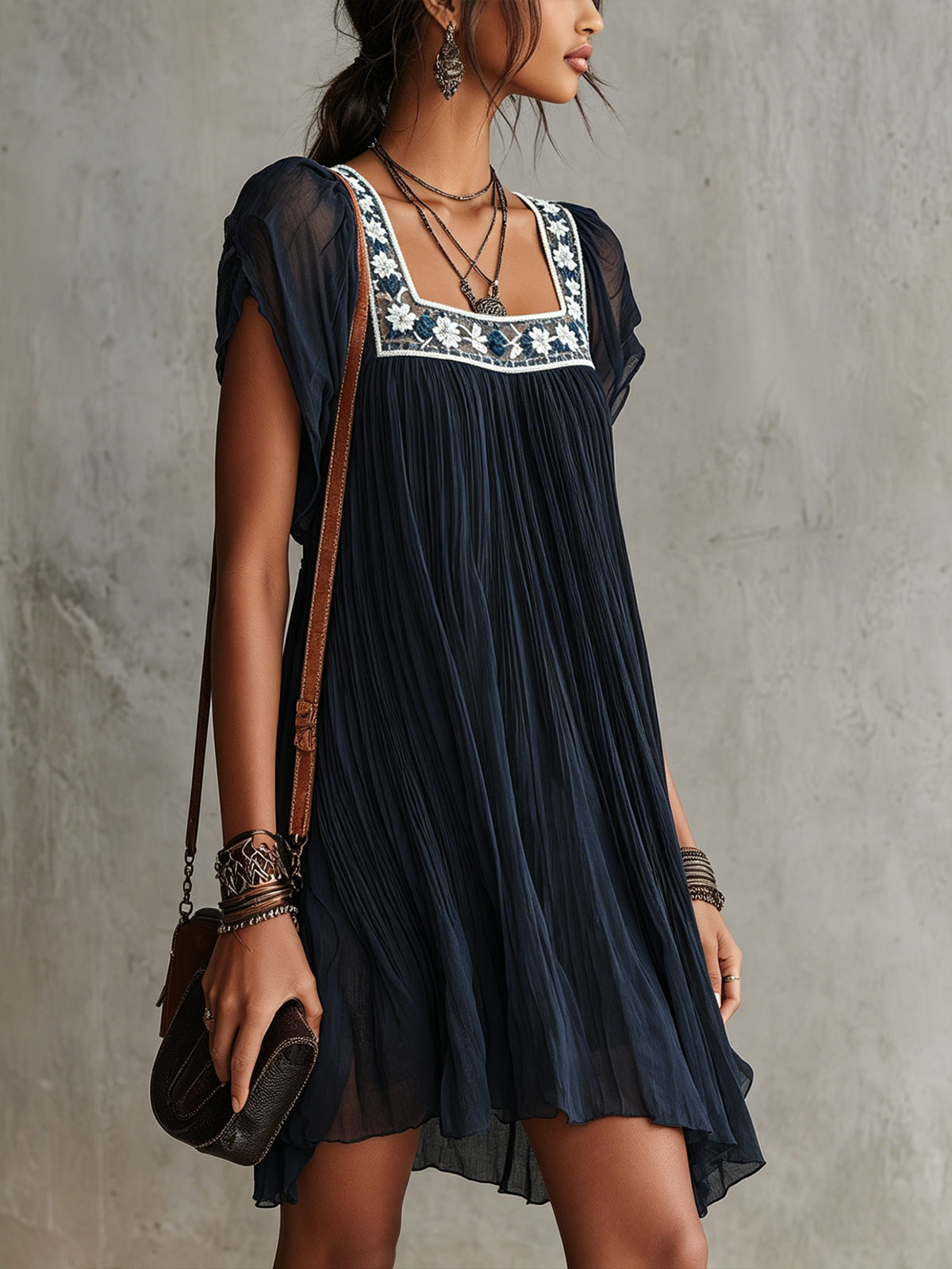 Apolline | Robe Mini Plissée