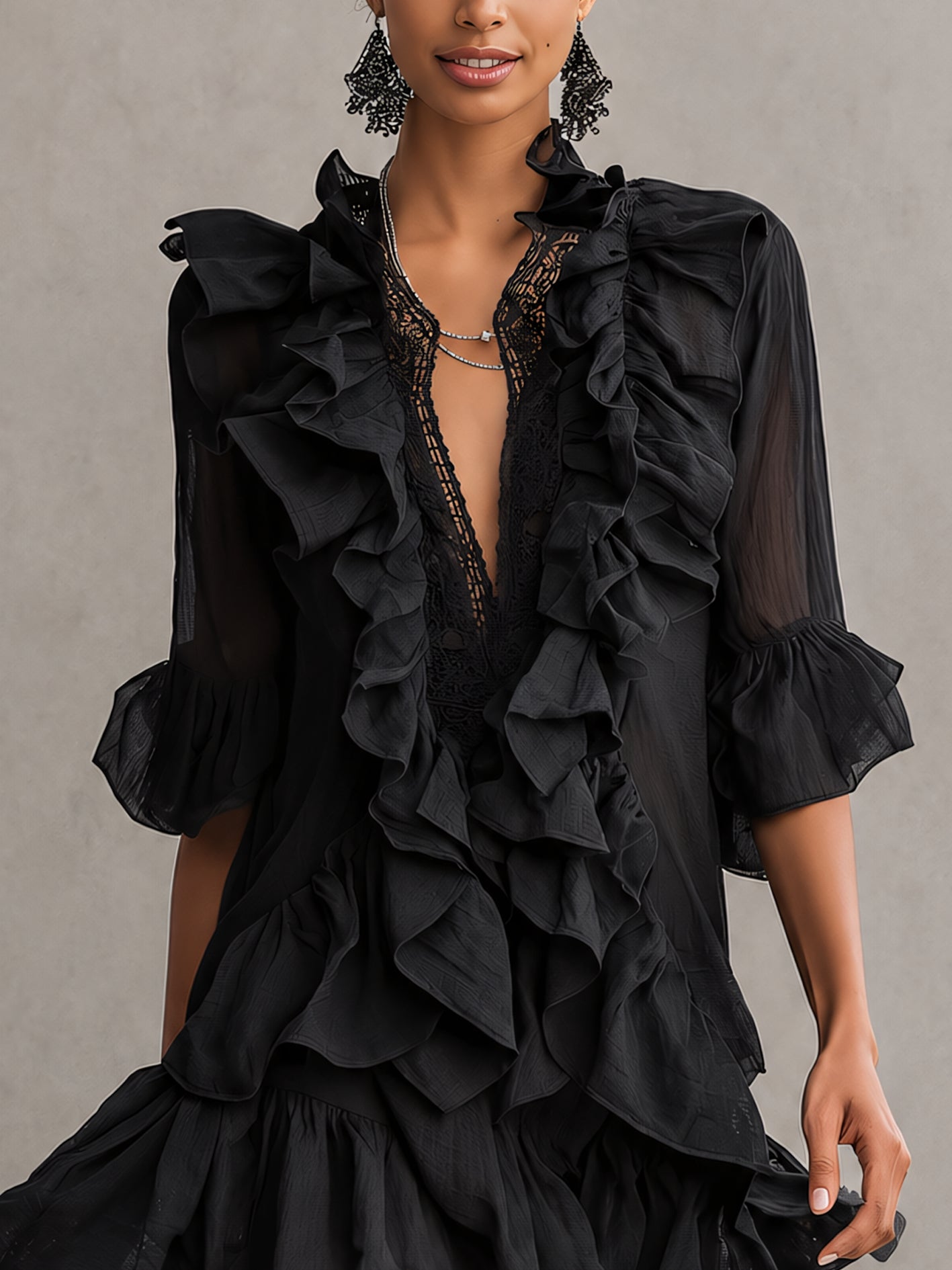 Anaïs | Robe Mini à Volants