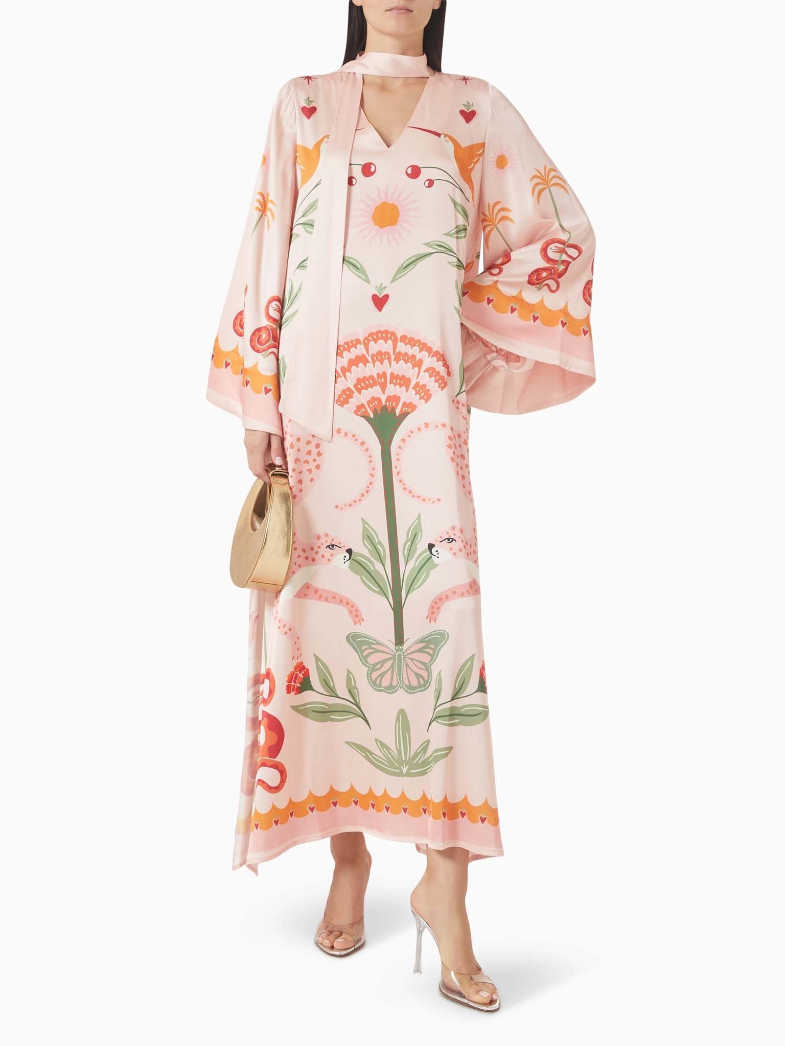 Robe maxi imprimée Azure