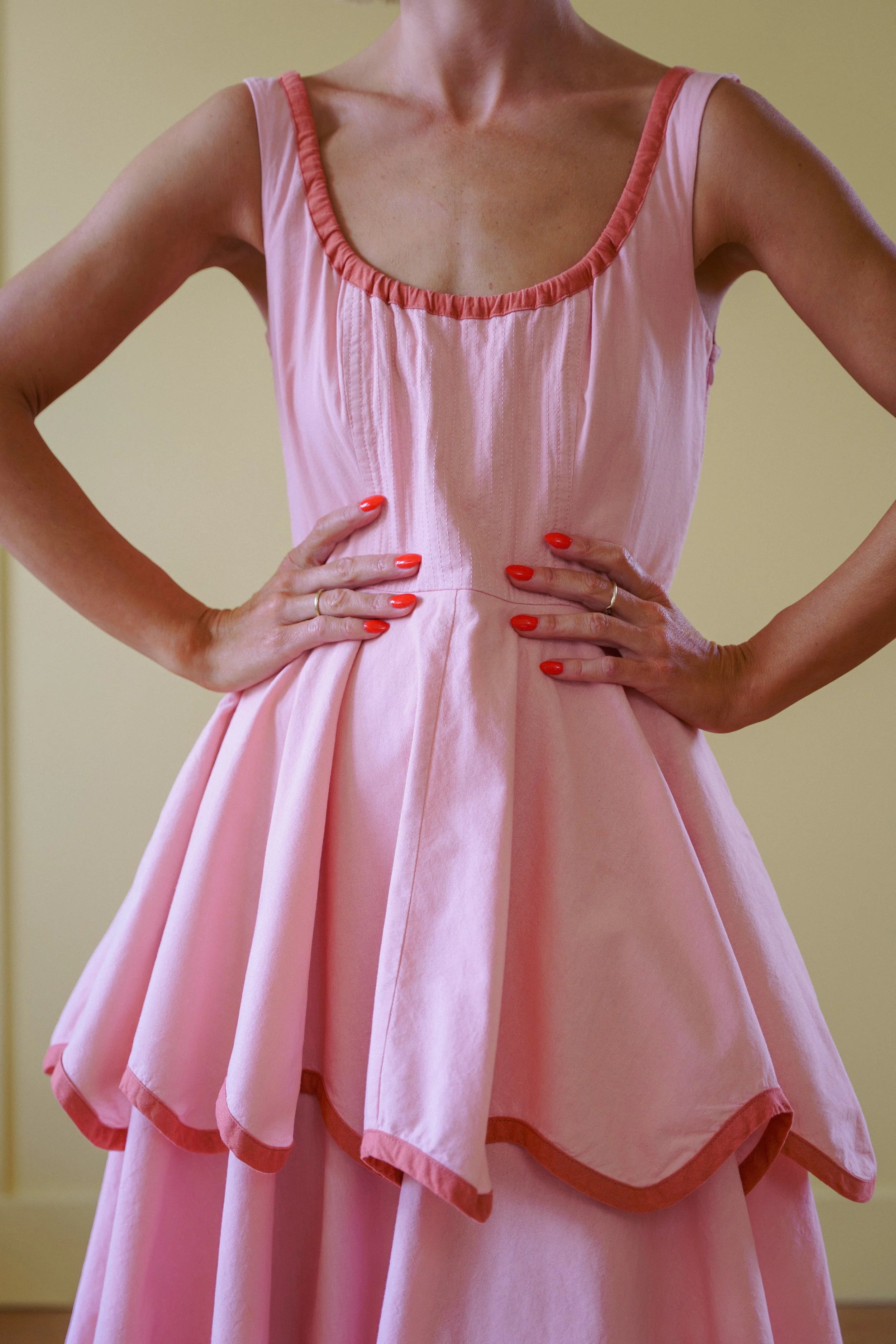 Robe maxi à volants