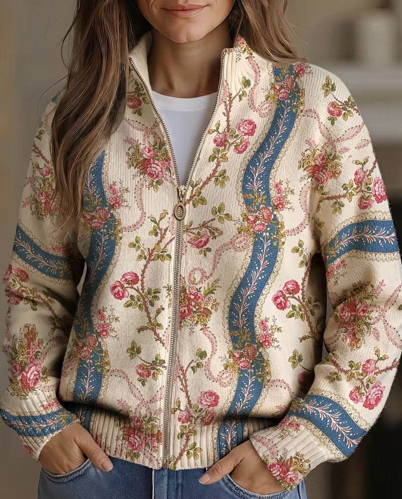 Eulalia | Cardigan à Roses