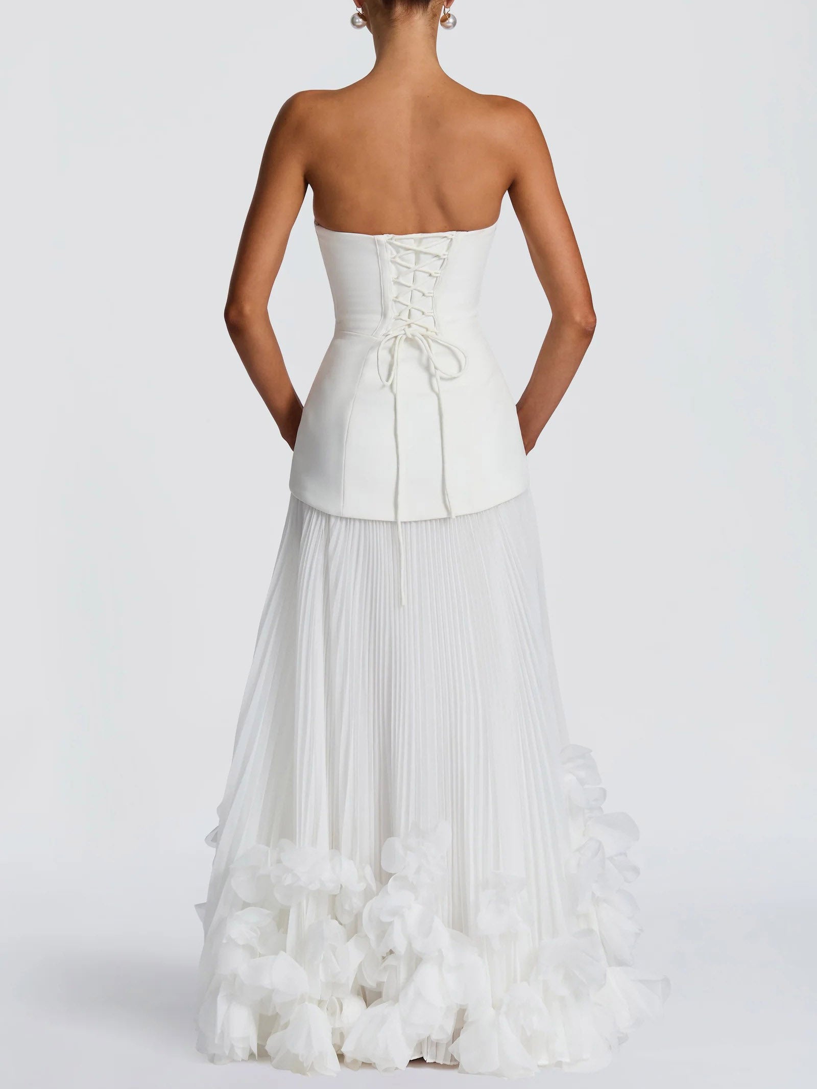 Maxi Dress with Petal Design