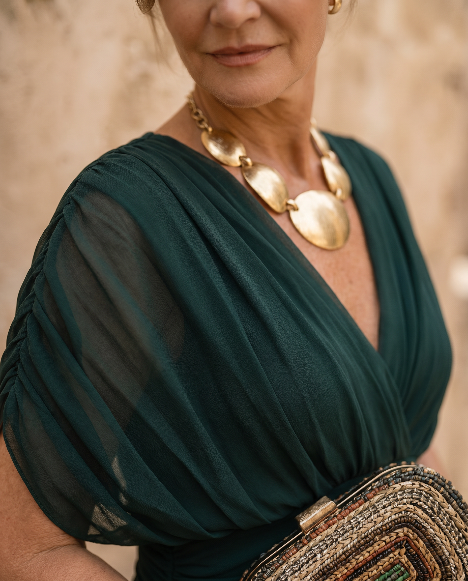 Robe maxi chic pour soirée avec décolleté en cœur