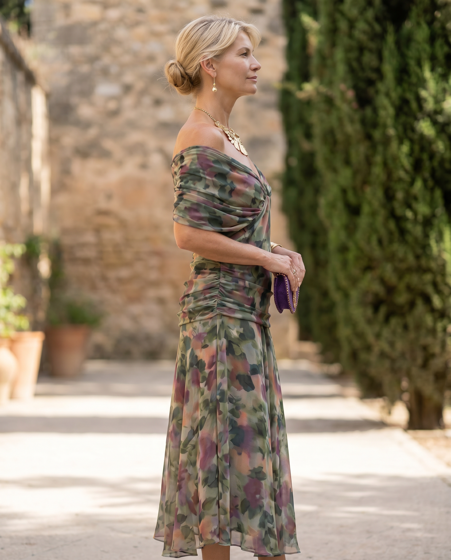 Robe maxi chic pour soirée avec décolleté en cœur