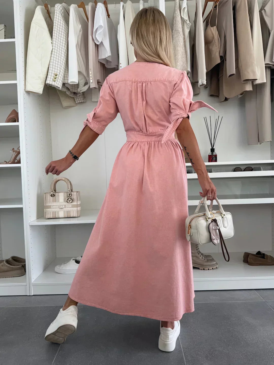AliceLeon™ | Robe en denim vibrante