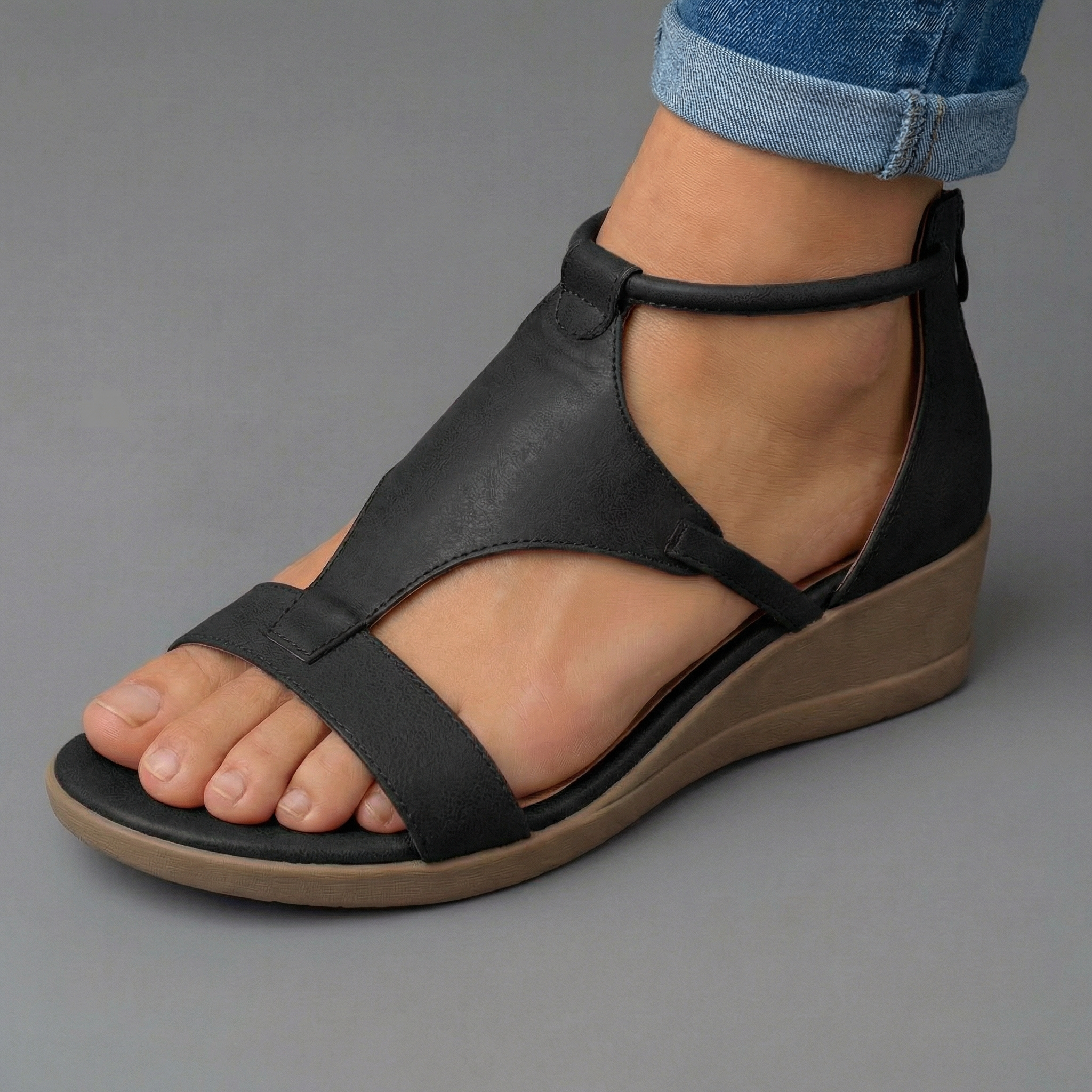 Marguerite | Confortables Sandales à Talon Wedge