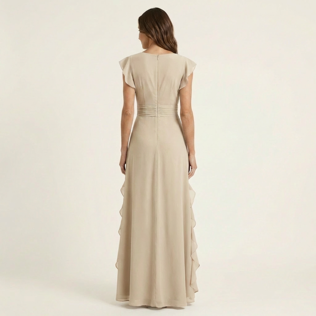 Robe Maxi à Décolleté Croisé