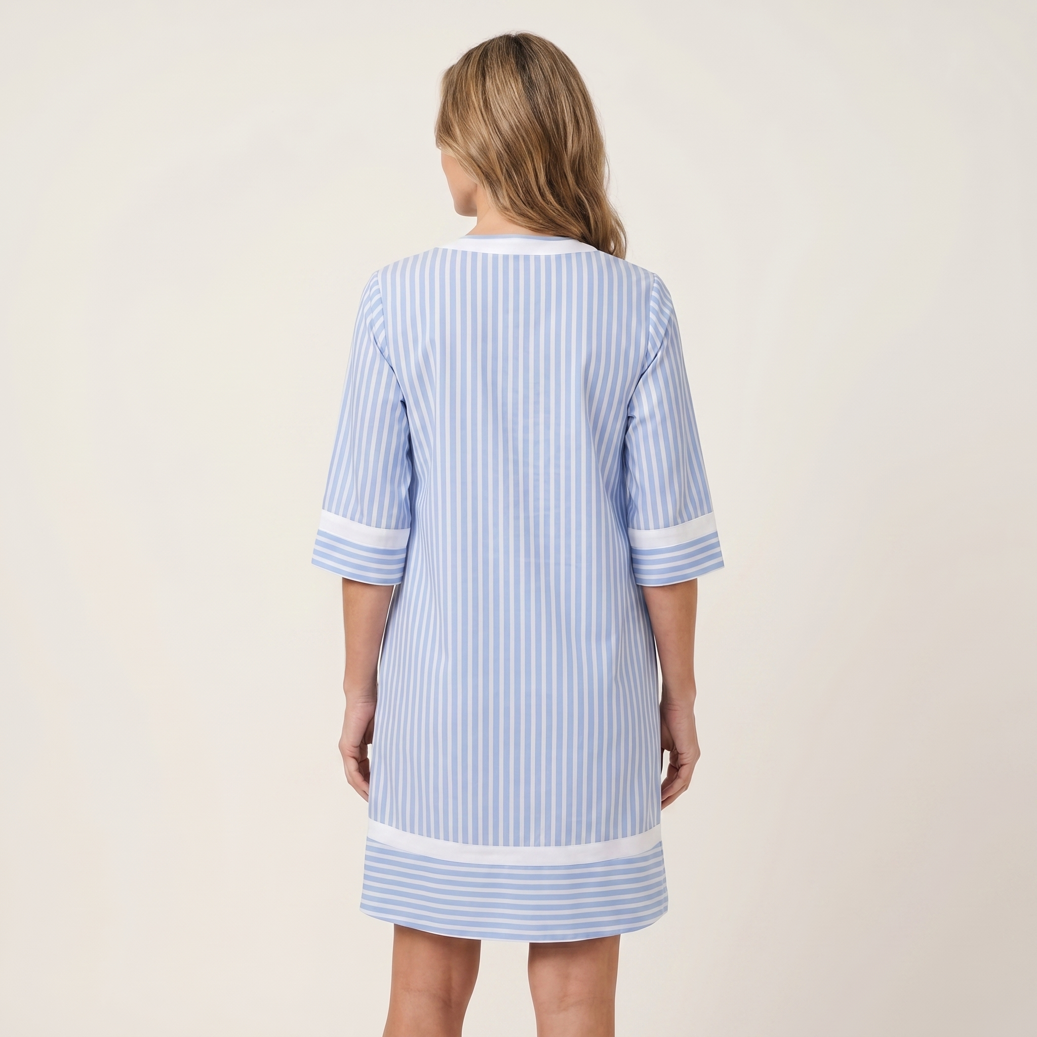 Robe Rayée en Coton