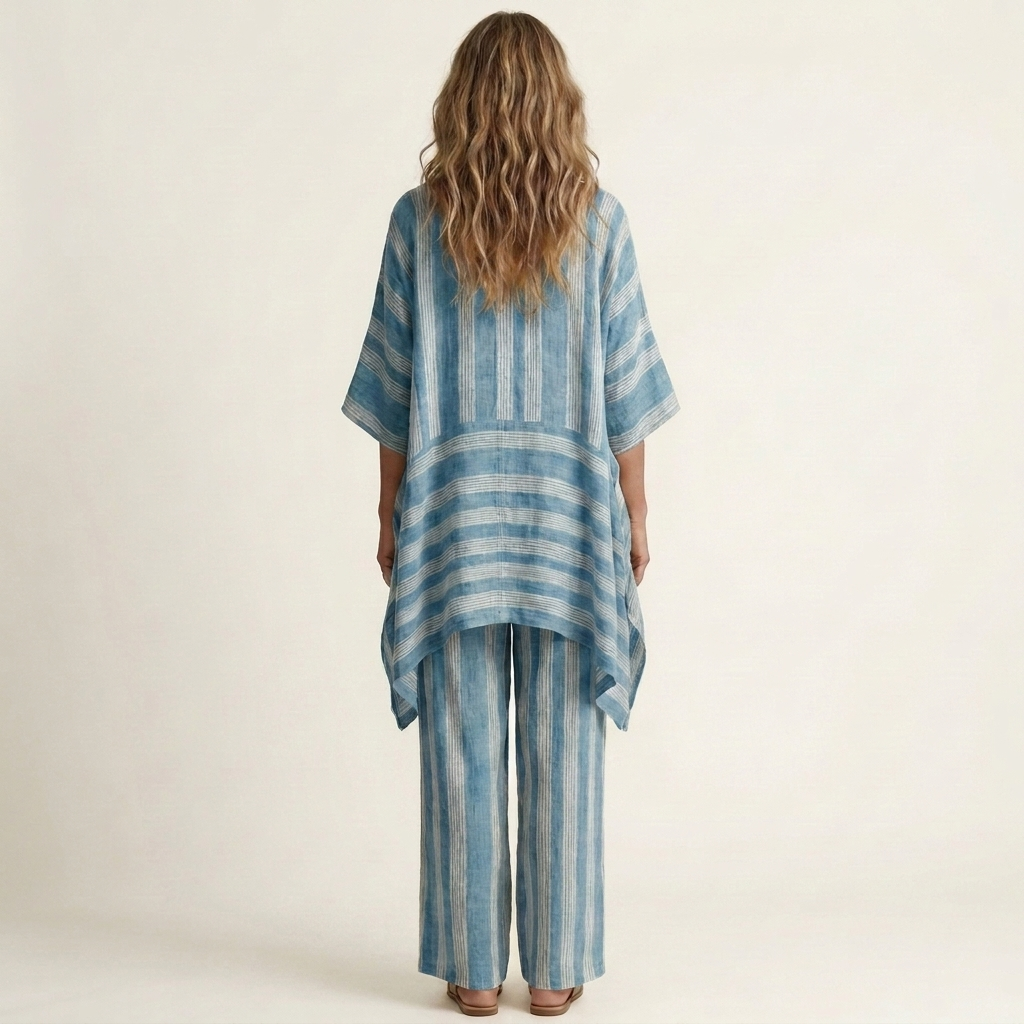 Ensemble Bicolore en Coton-Lin