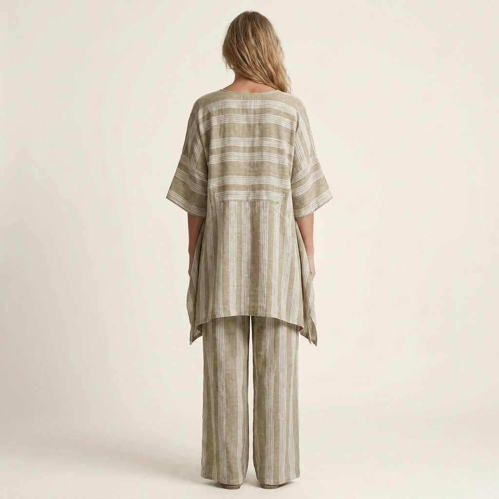 Ensemble Bicolore en Coton-Lin