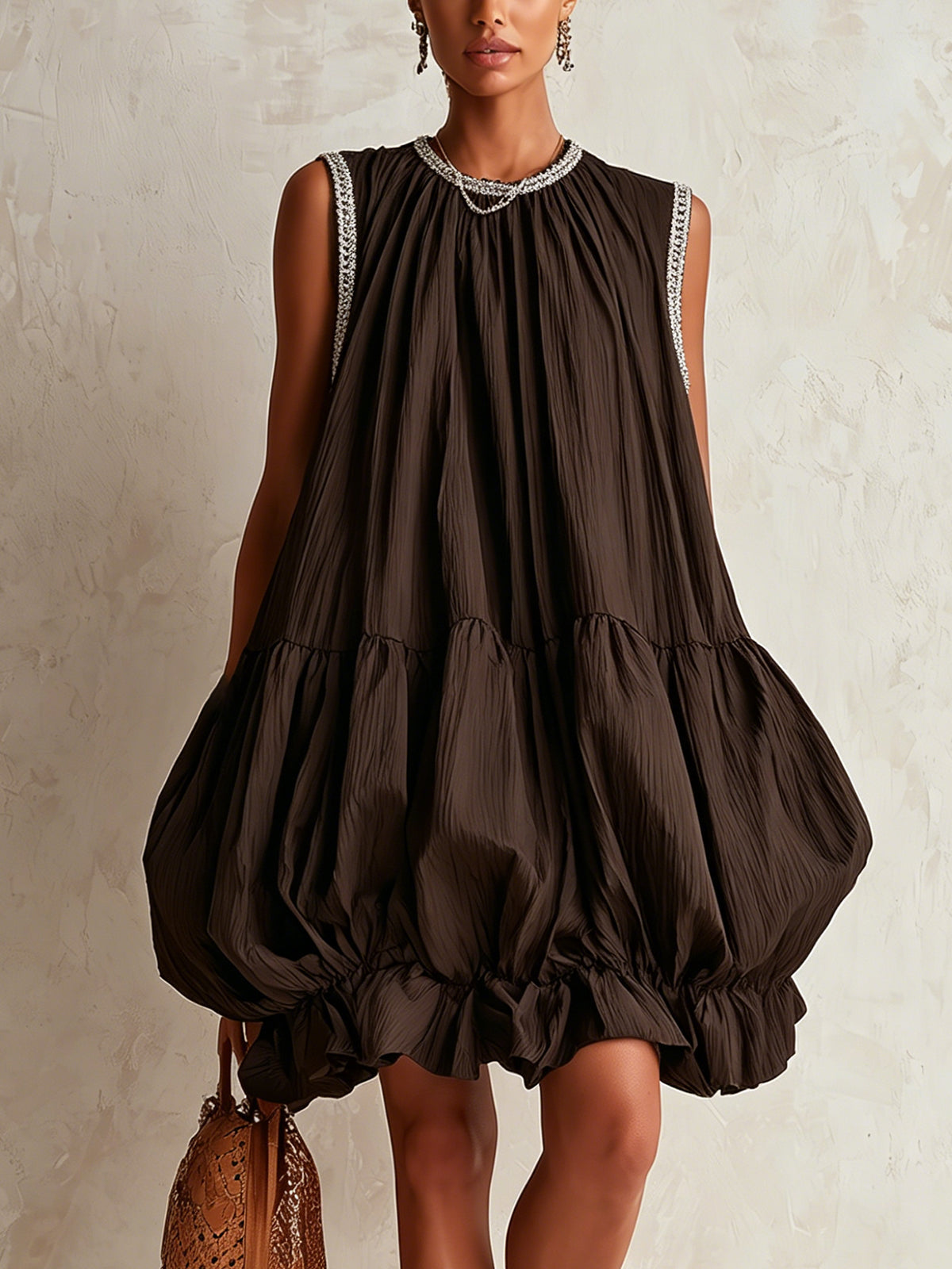 Colette | Robe Mini Marron