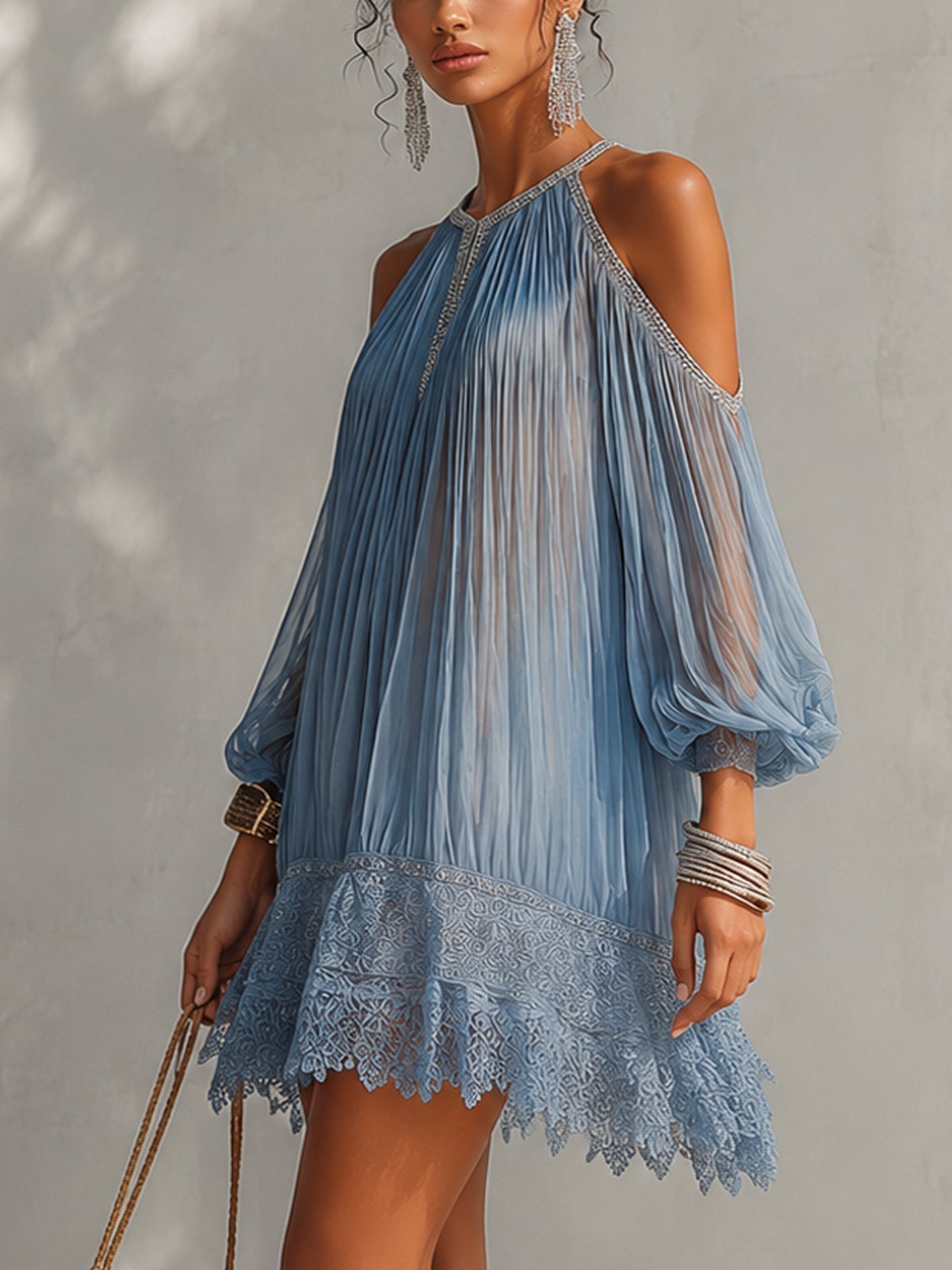 Séraphine | Robe Mini Épaules Dénudées