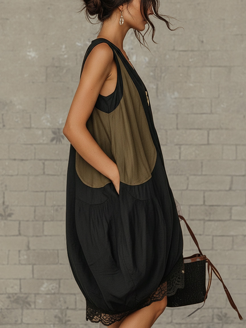 Inès | Robe Mini Colorblock