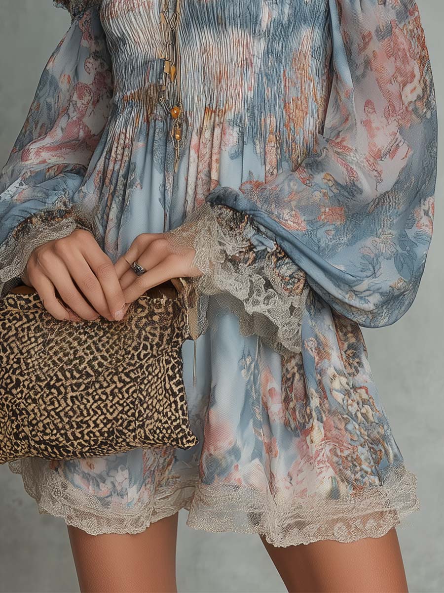 Romane | Robe Mini Fleurie