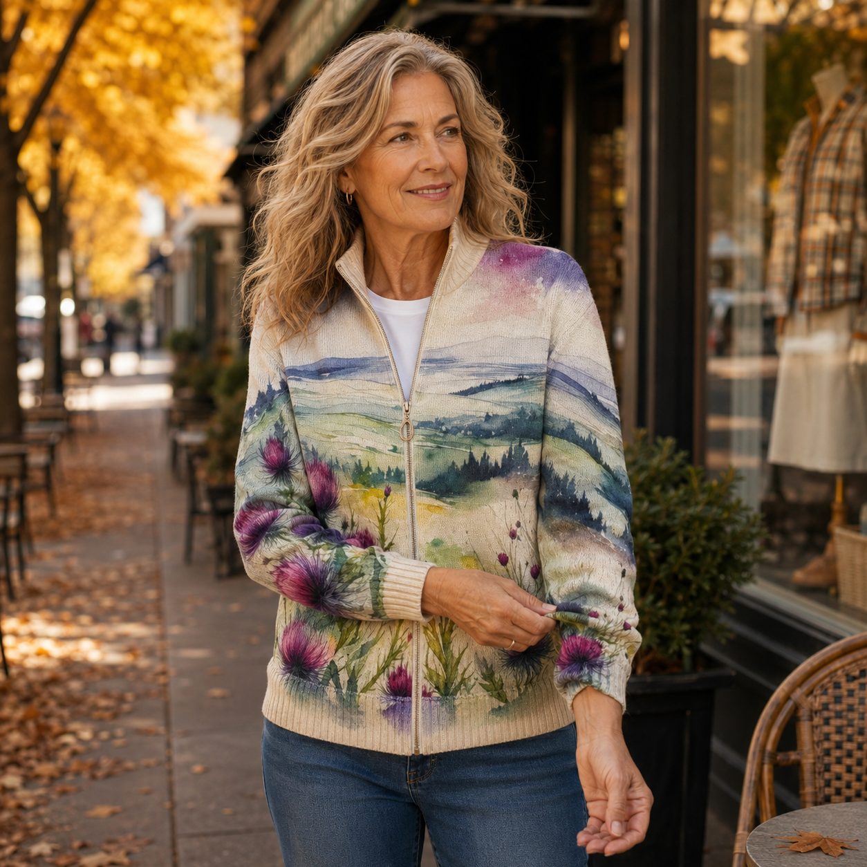 Zelda | Cardigan à Carreaux