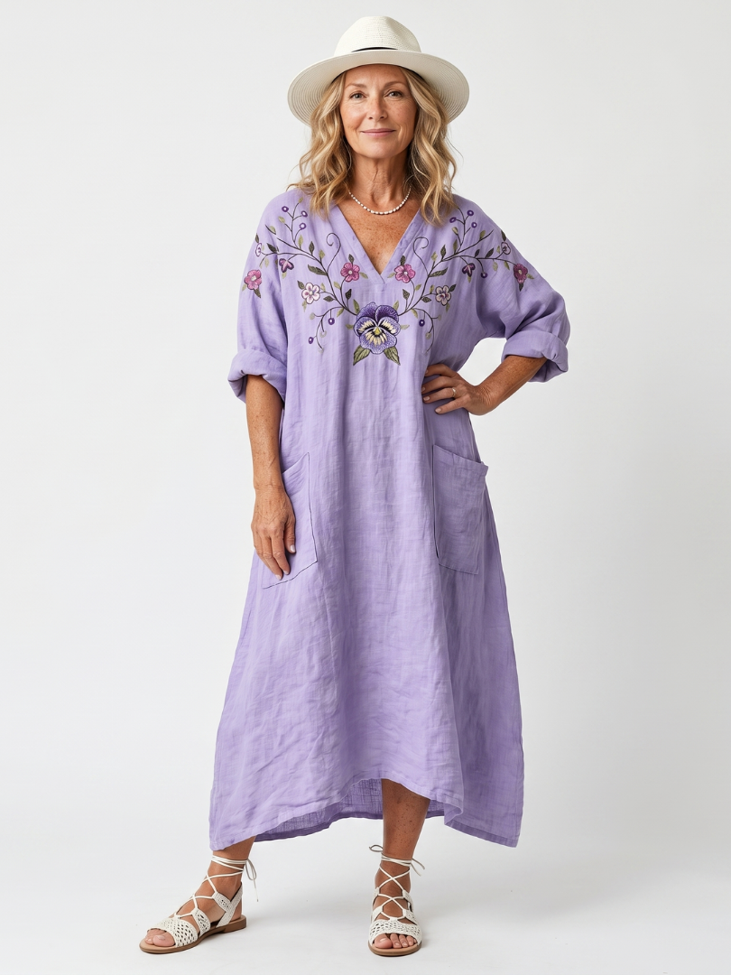 Tavi | Robe midi fleurie