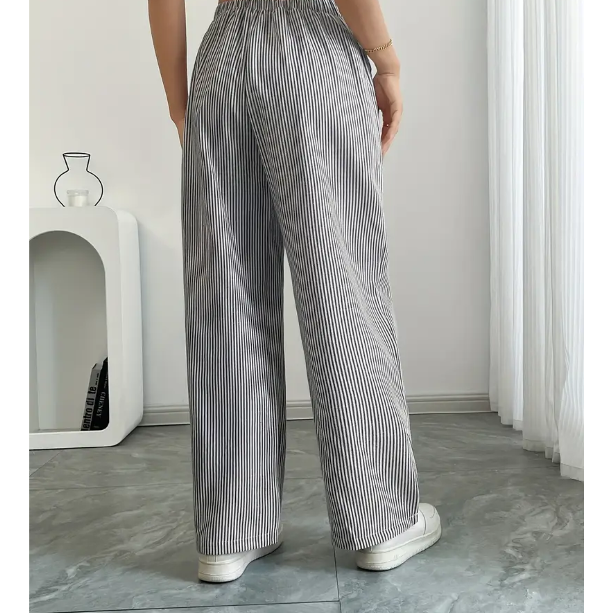 AliceLeon™ | Pantalon Rayé à Poches