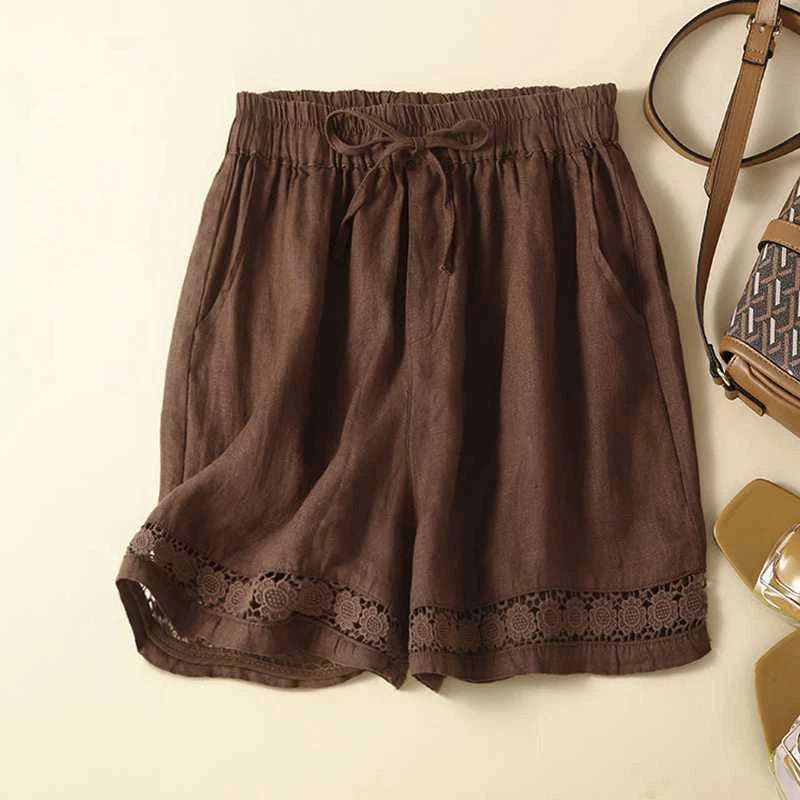 Décontractés Shorts à Motifs Floraux