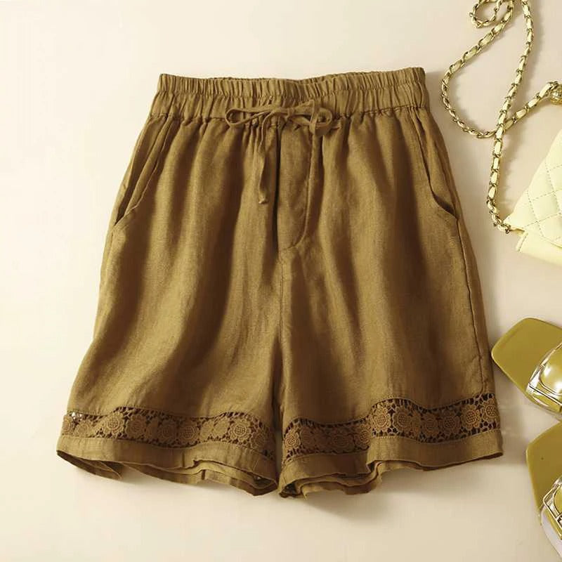 Décontractés Shorts à Motifs Floraux