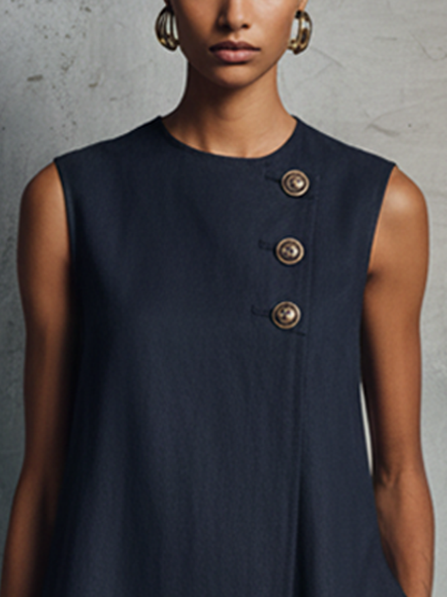 AliceLeon™ | Robe Mini Bleu Marine