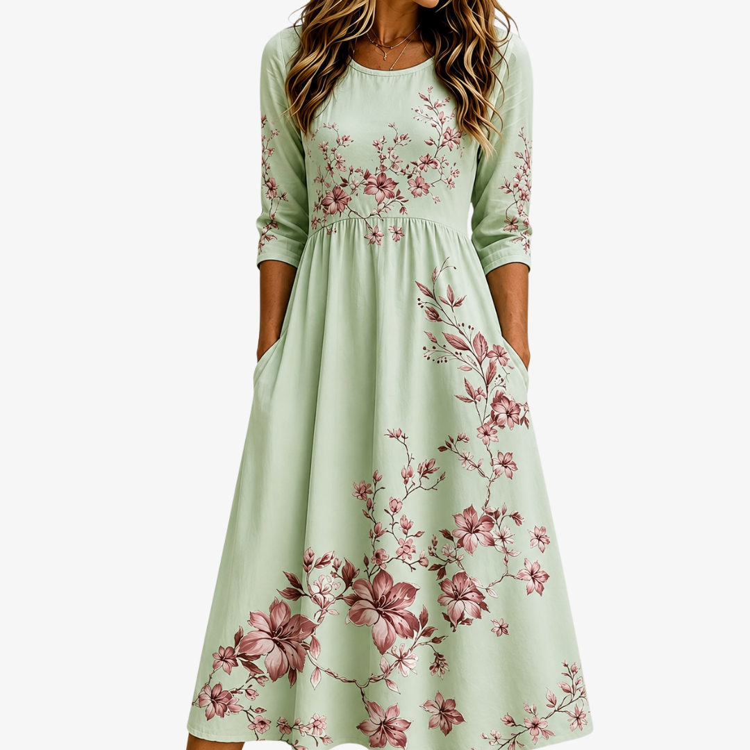 Robe Midi Grace Fleur de Sauge