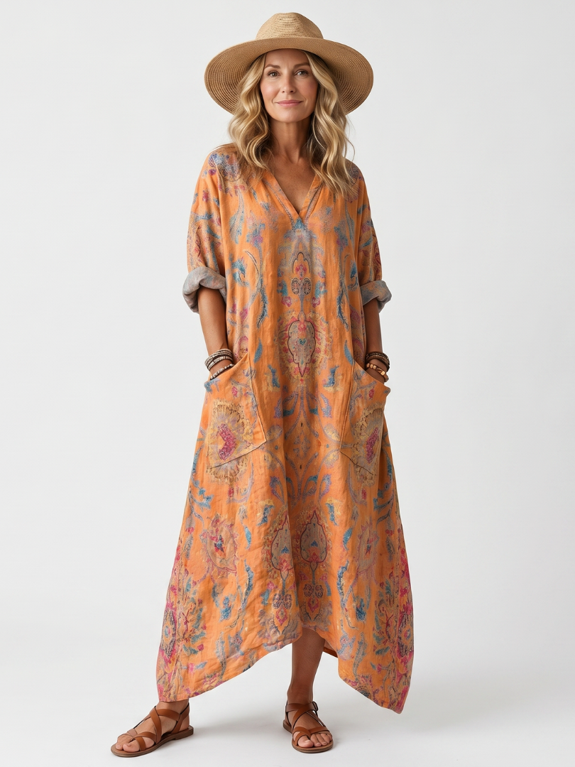 Remi | Robe midi imprimée