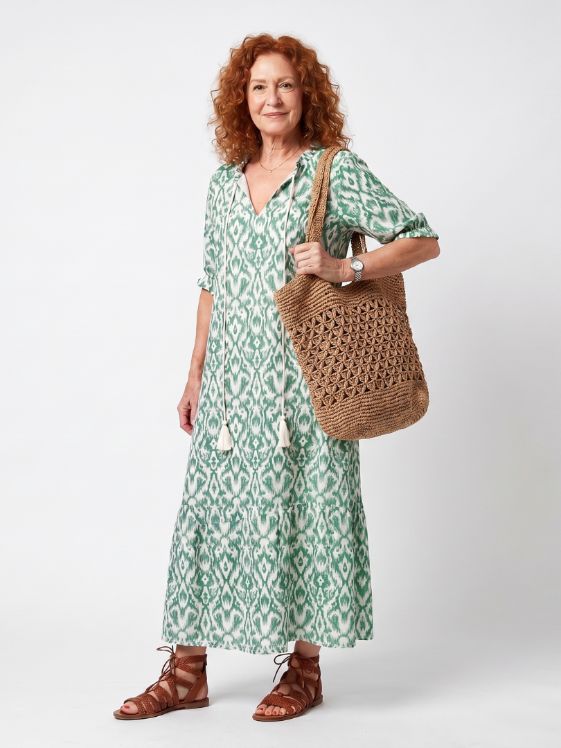 Ilara | Robe midi col V