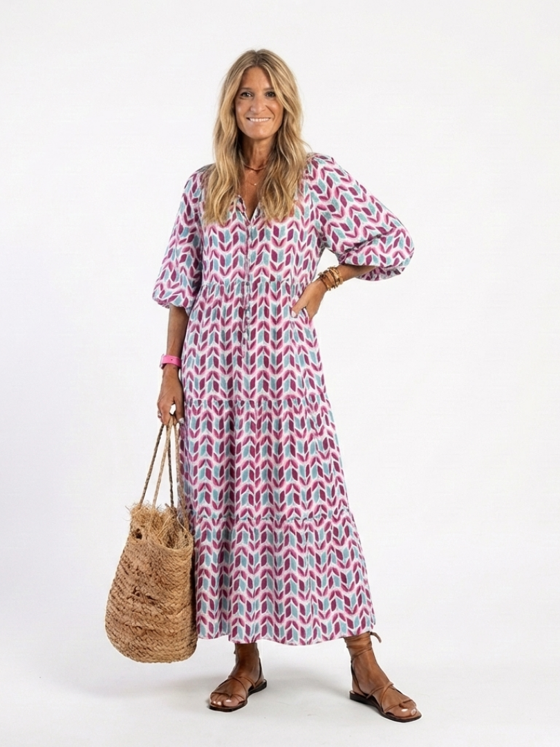 Mireya | Robe midi à volants