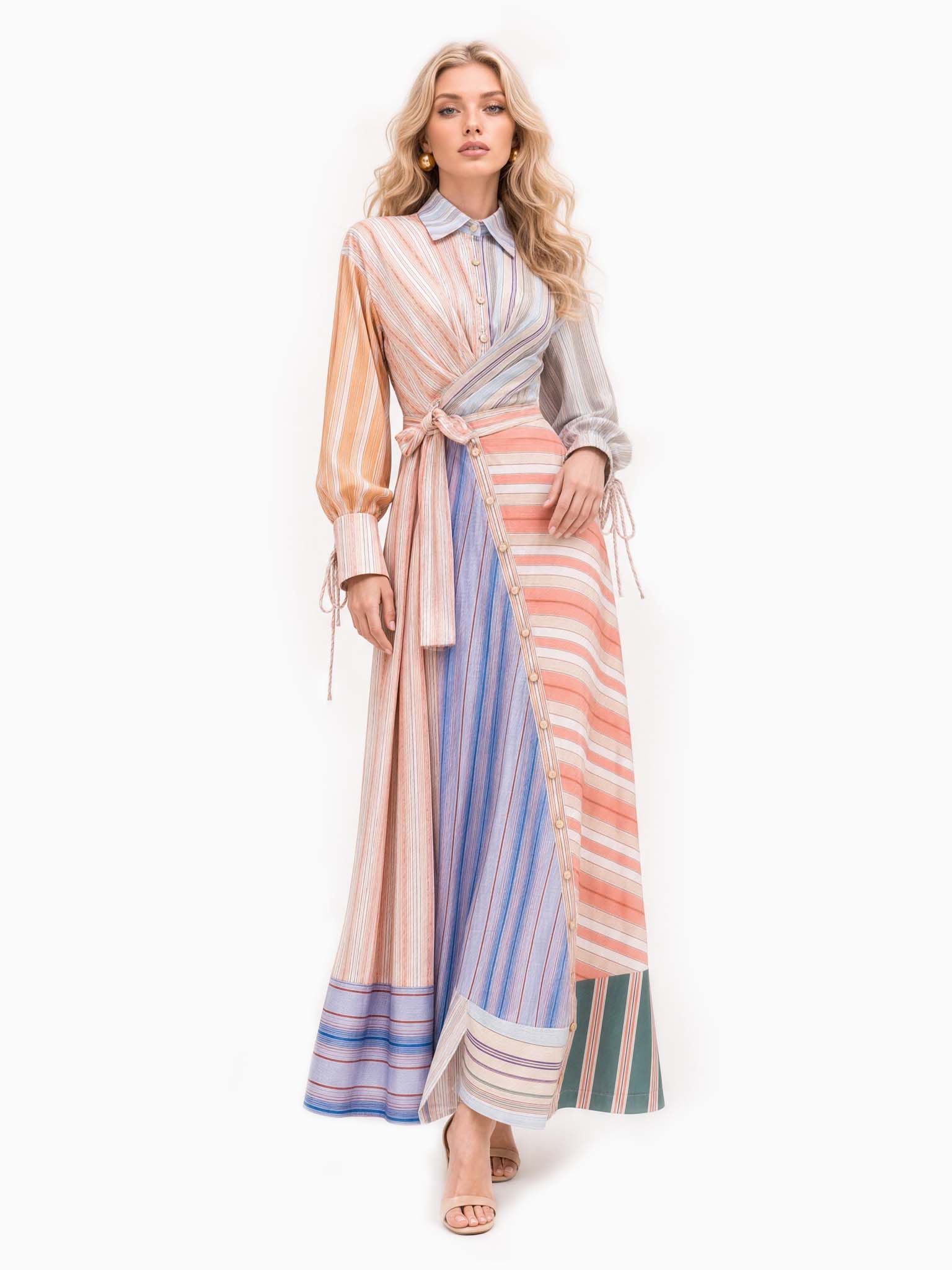 Robe maxi patchwork