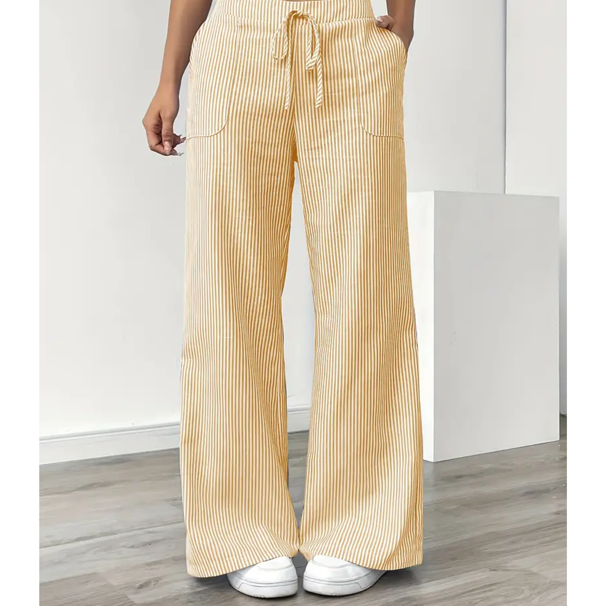 AliceLeon™ | Pantalon Rayé à Poches