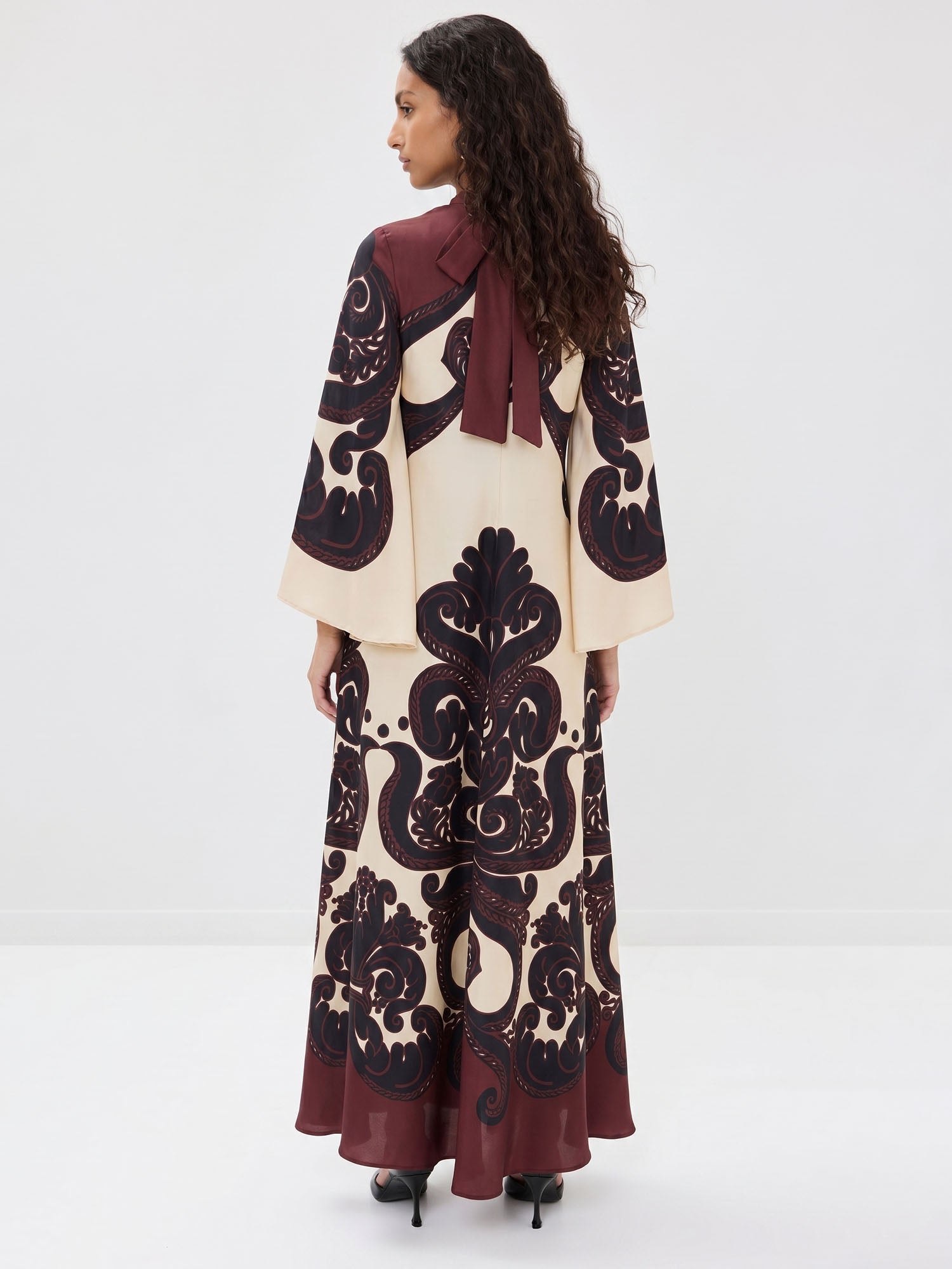 Maxi Robe au Motif Éblouissant