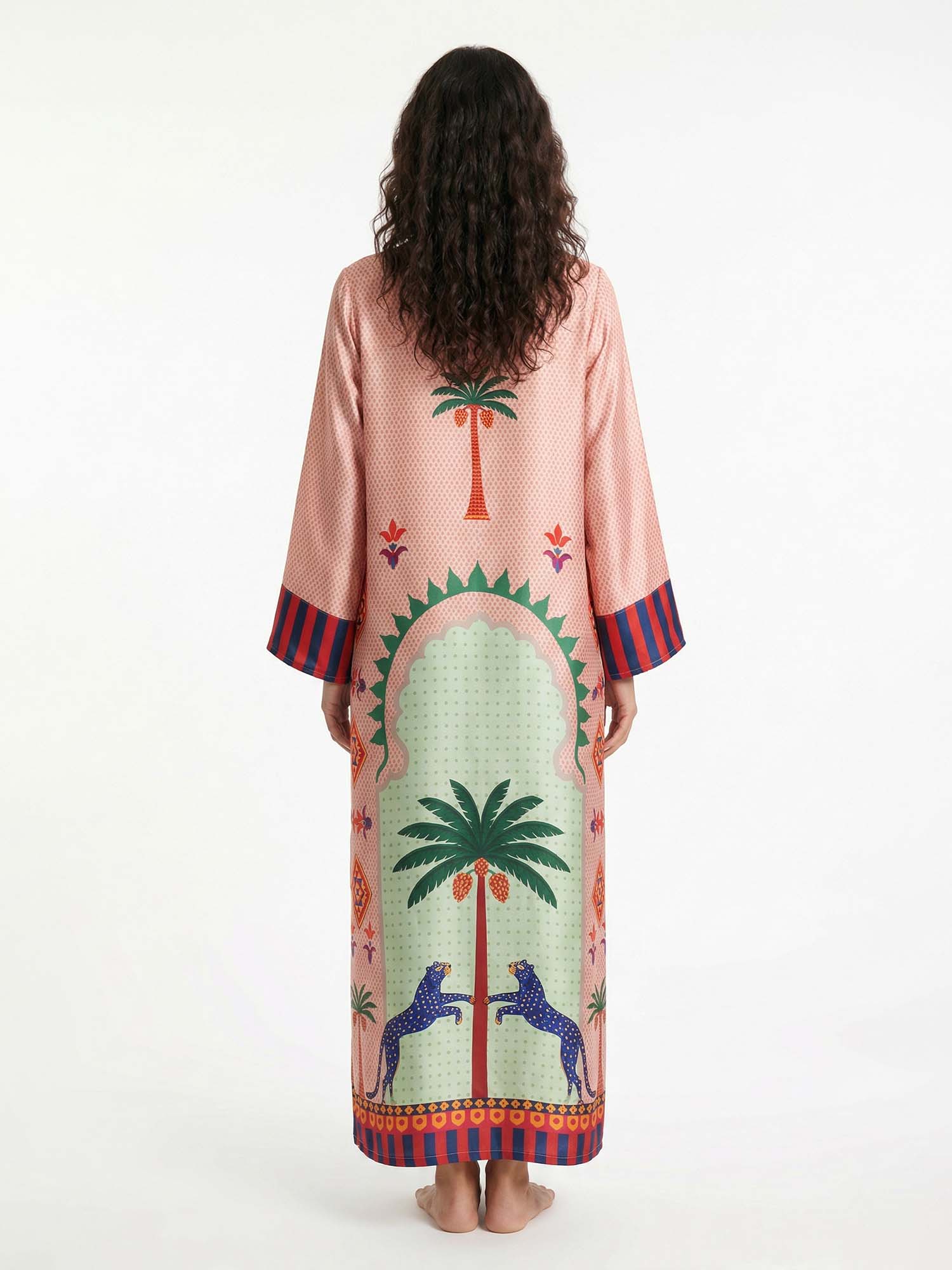 Robe Maxi Imprimée Palmiers