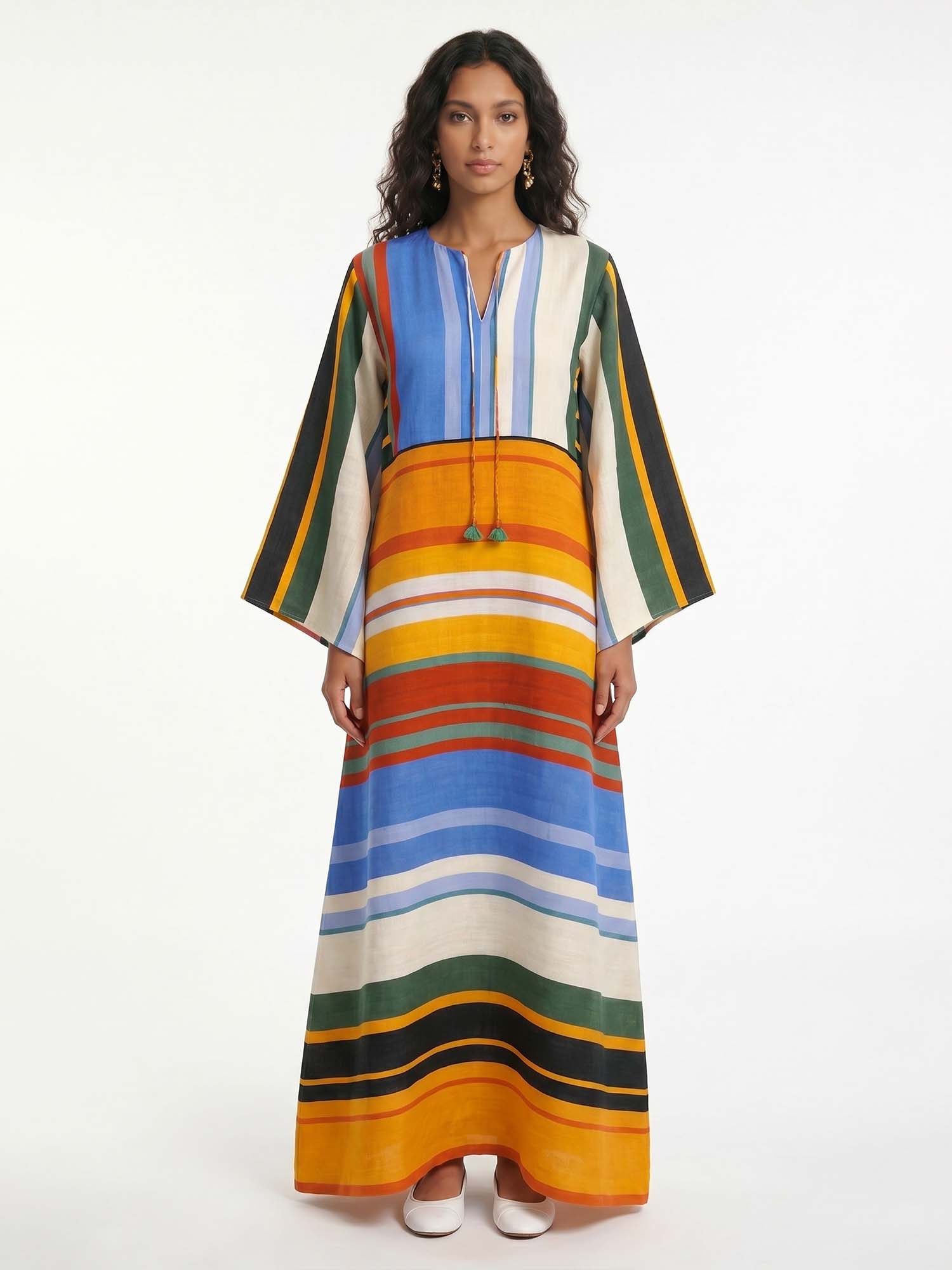 Horizon Striped Maxi Dress