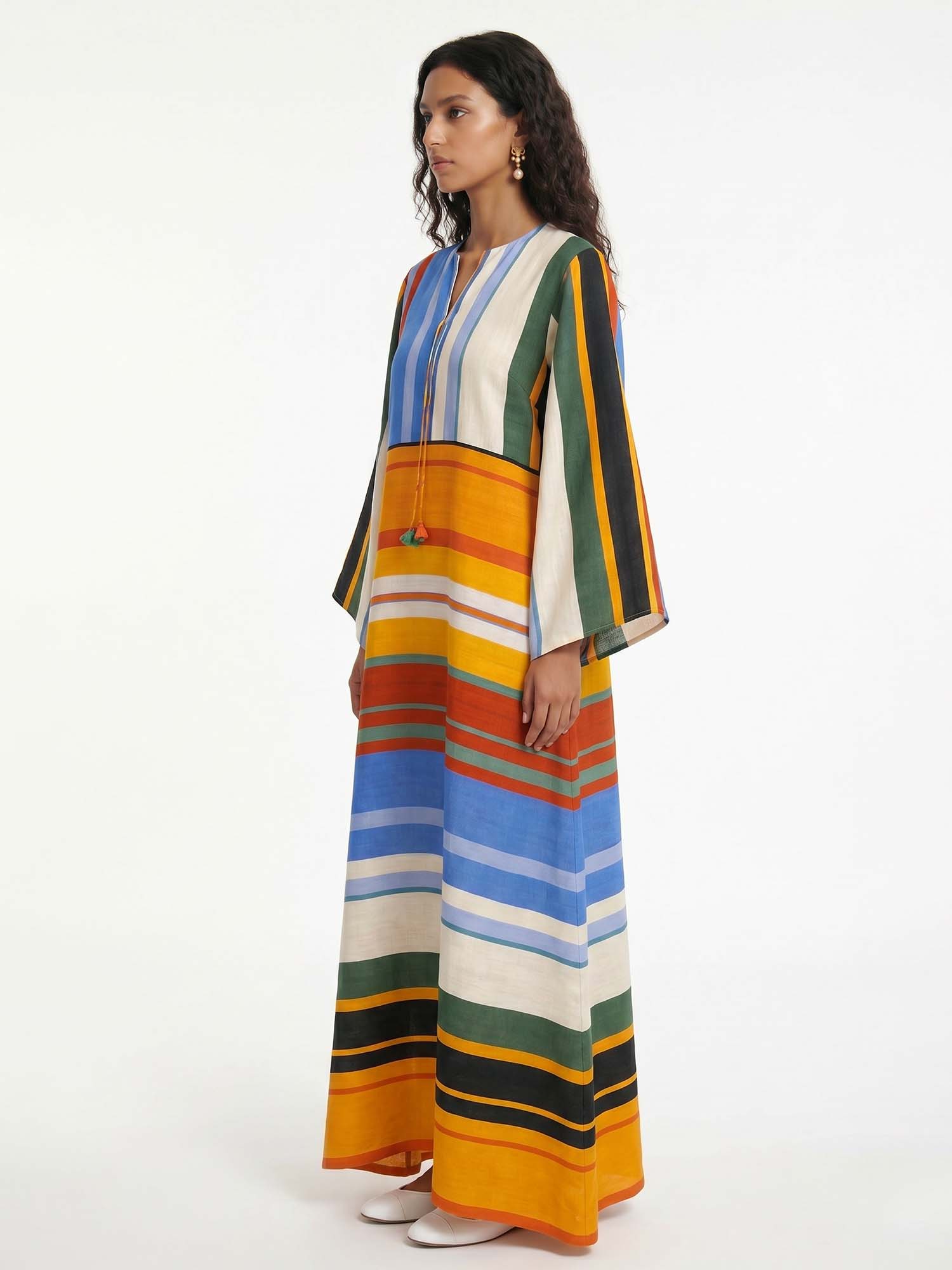 Horizon Striped Maxi Dress