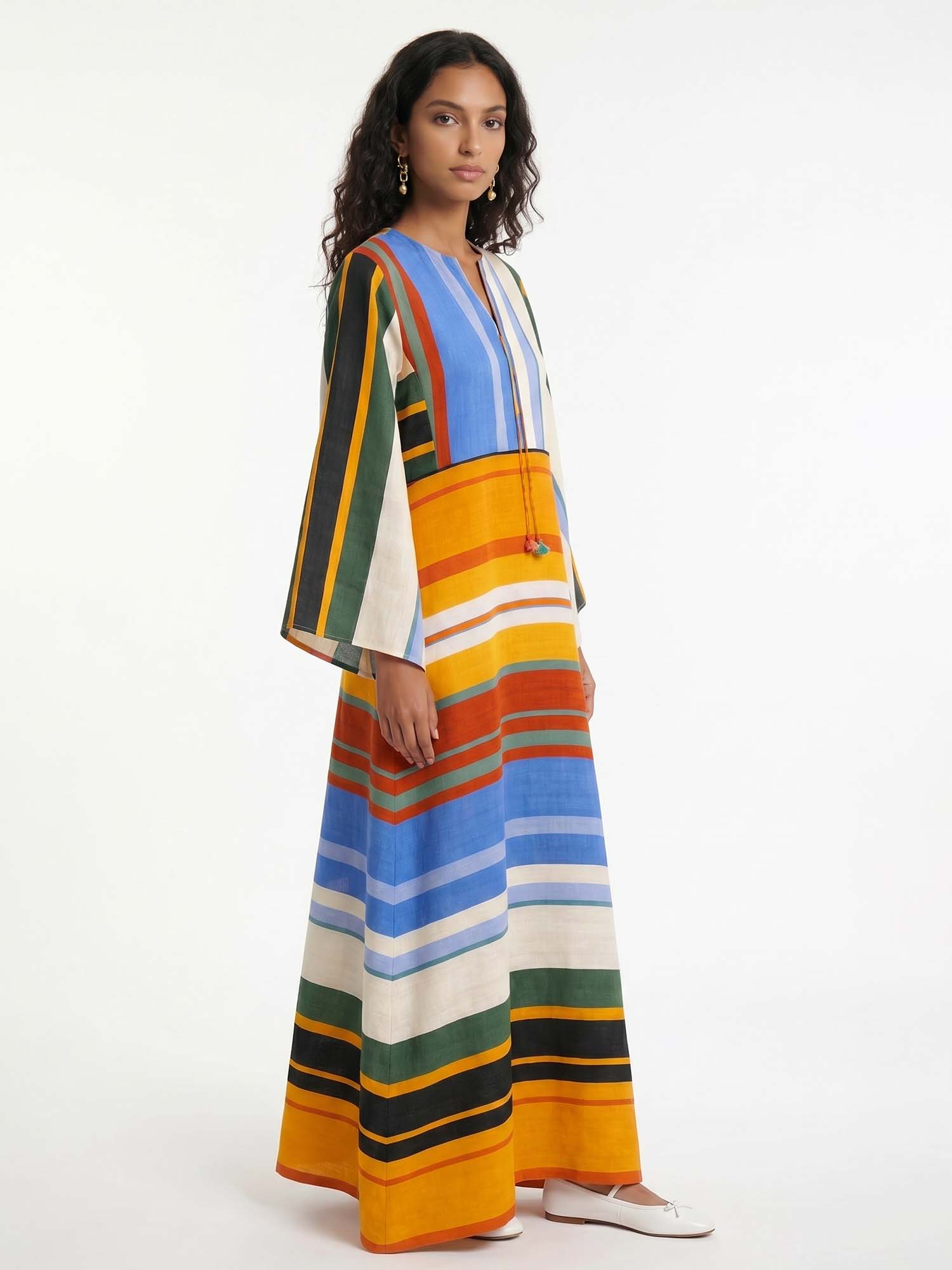 Horizon Striped Maxi Dress
