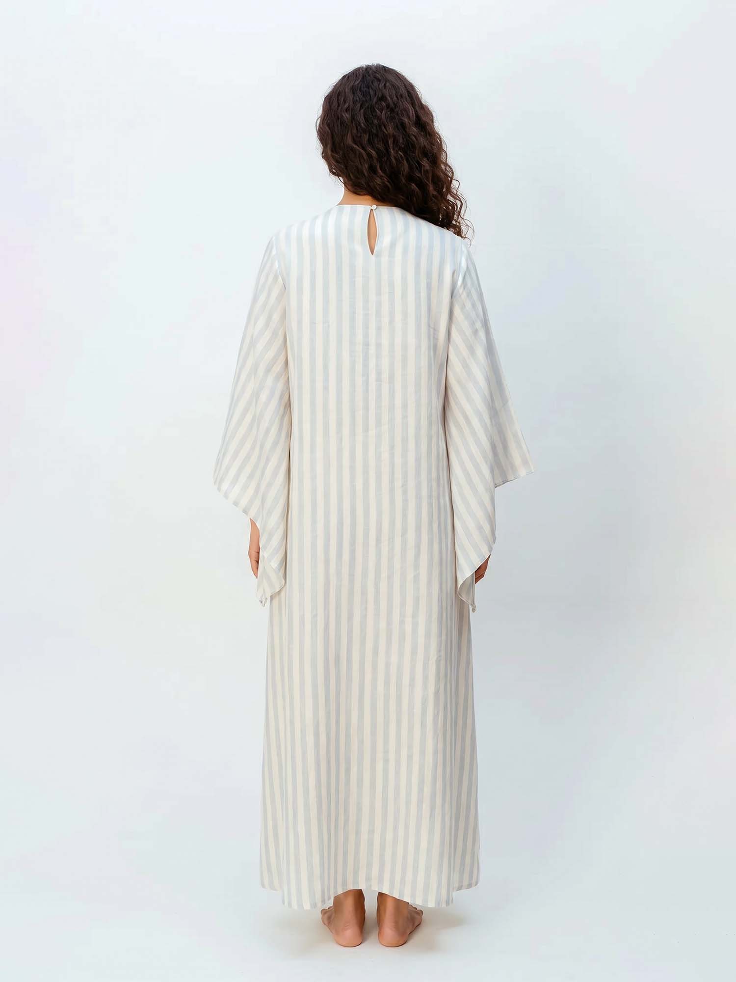 Robe Maxi Fleurie Rose Blush