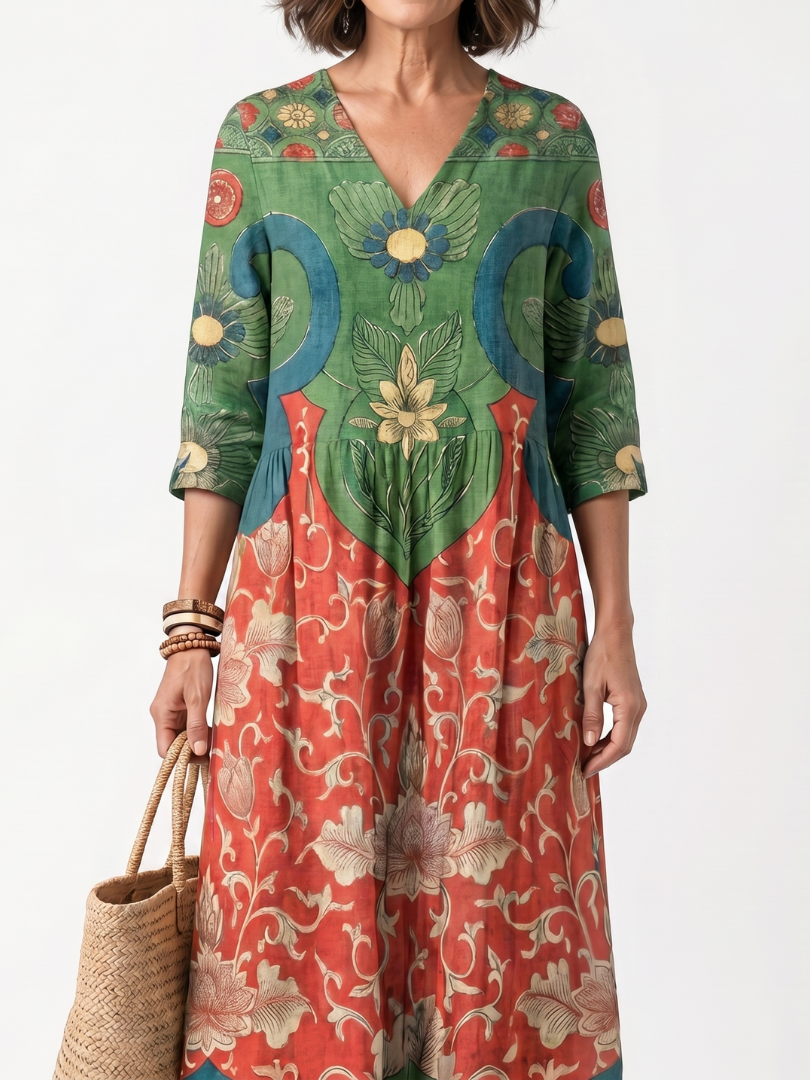 Sloane | Robe midi col V