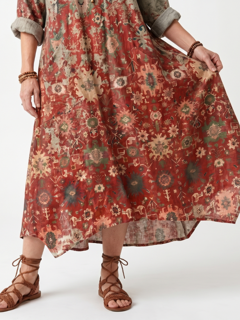 Saffron | Robe midi décontractée