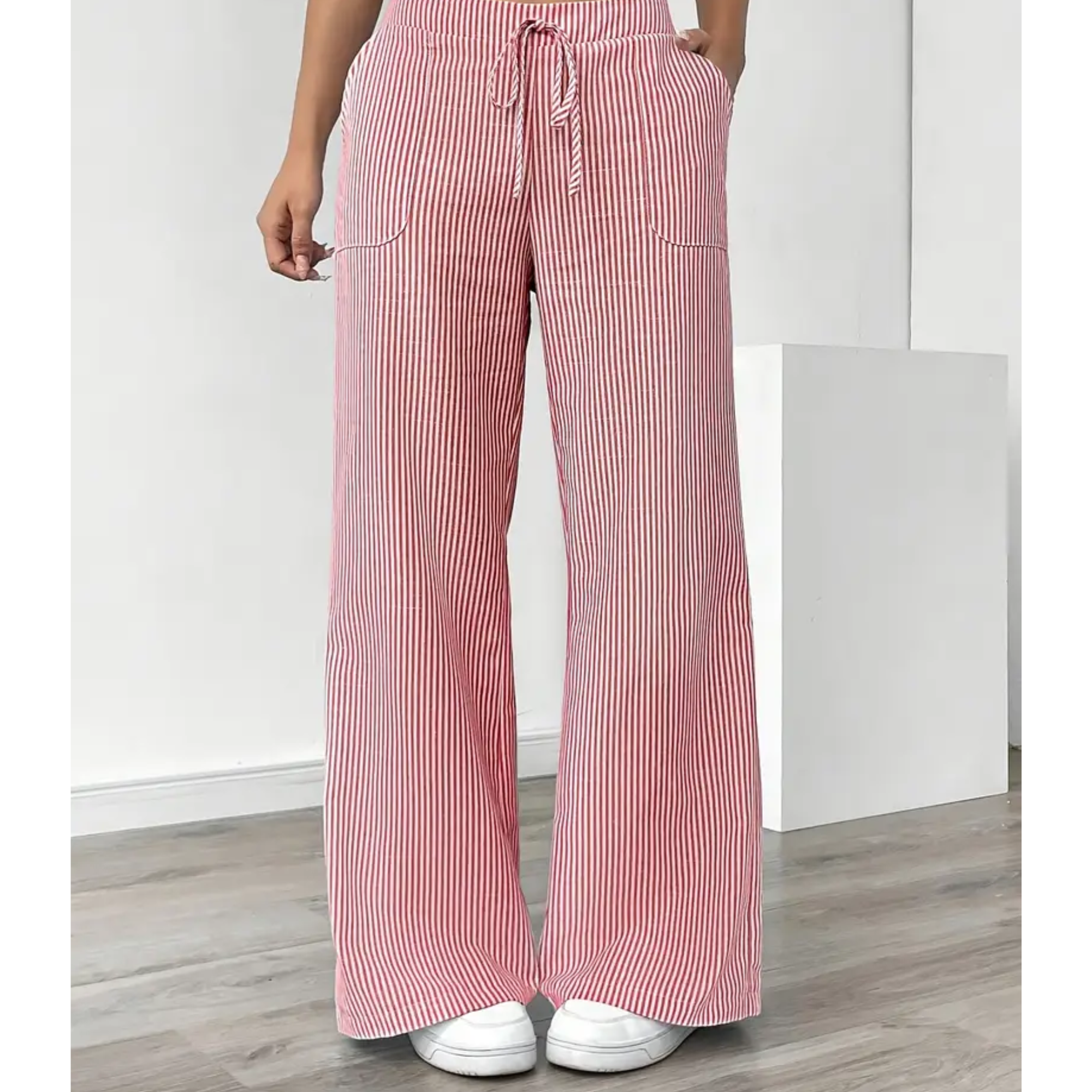 AliceLeon™ | Pantalon Rayé à Poches