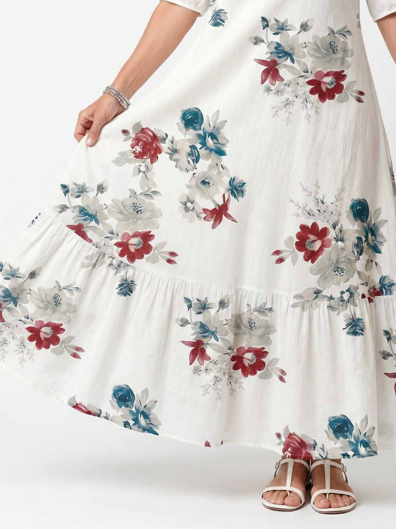Maeva | Robe midi à nouer