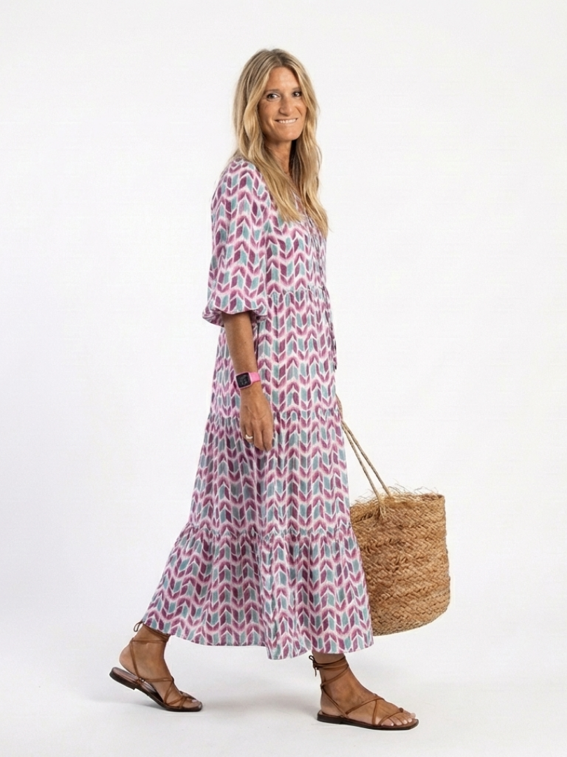 Mireya | Robe midi à volants