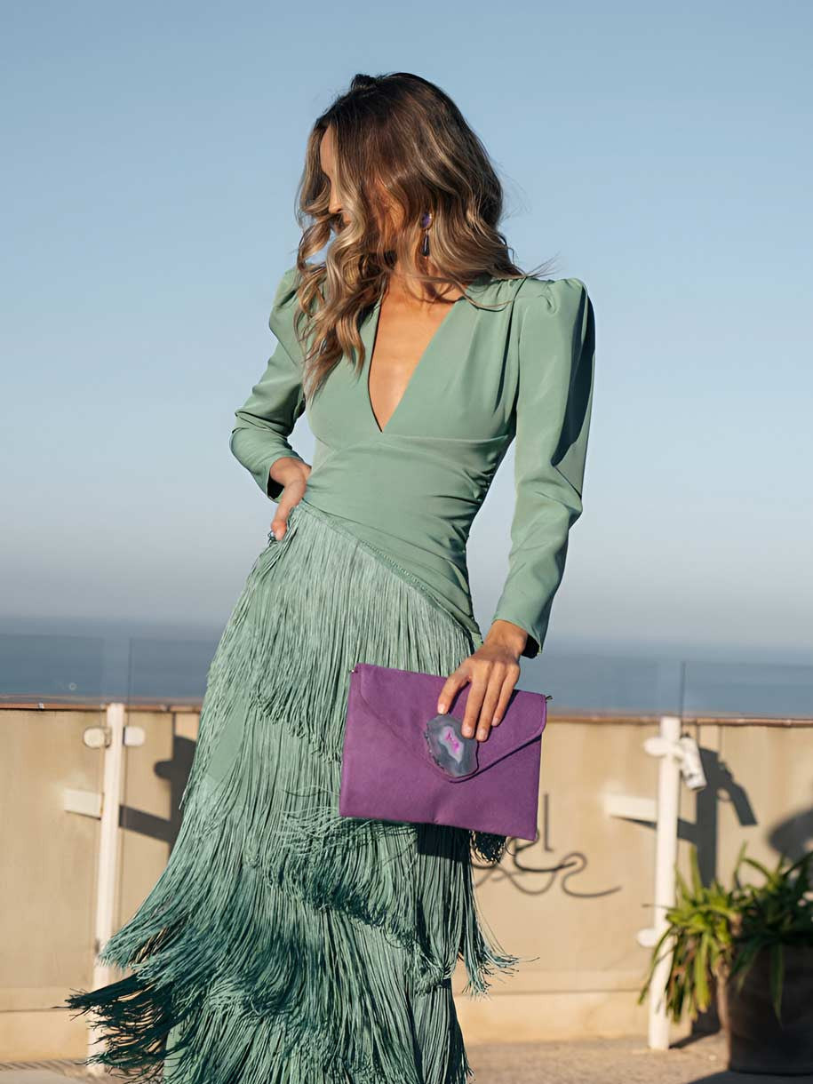 Salvia | Fringe Robe