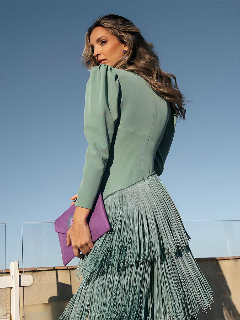 Salvia | Fringe Robe