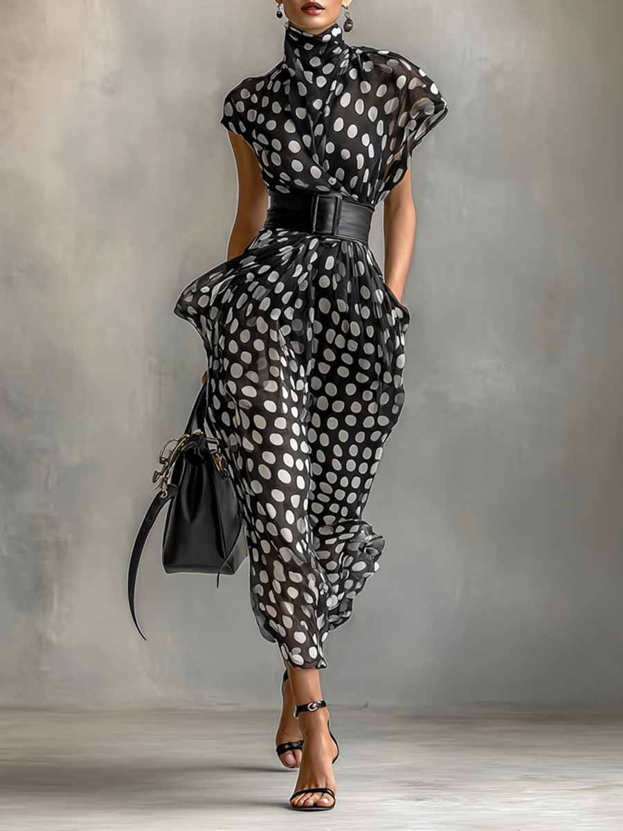 AliceLeon™ | Robe maxi à pois