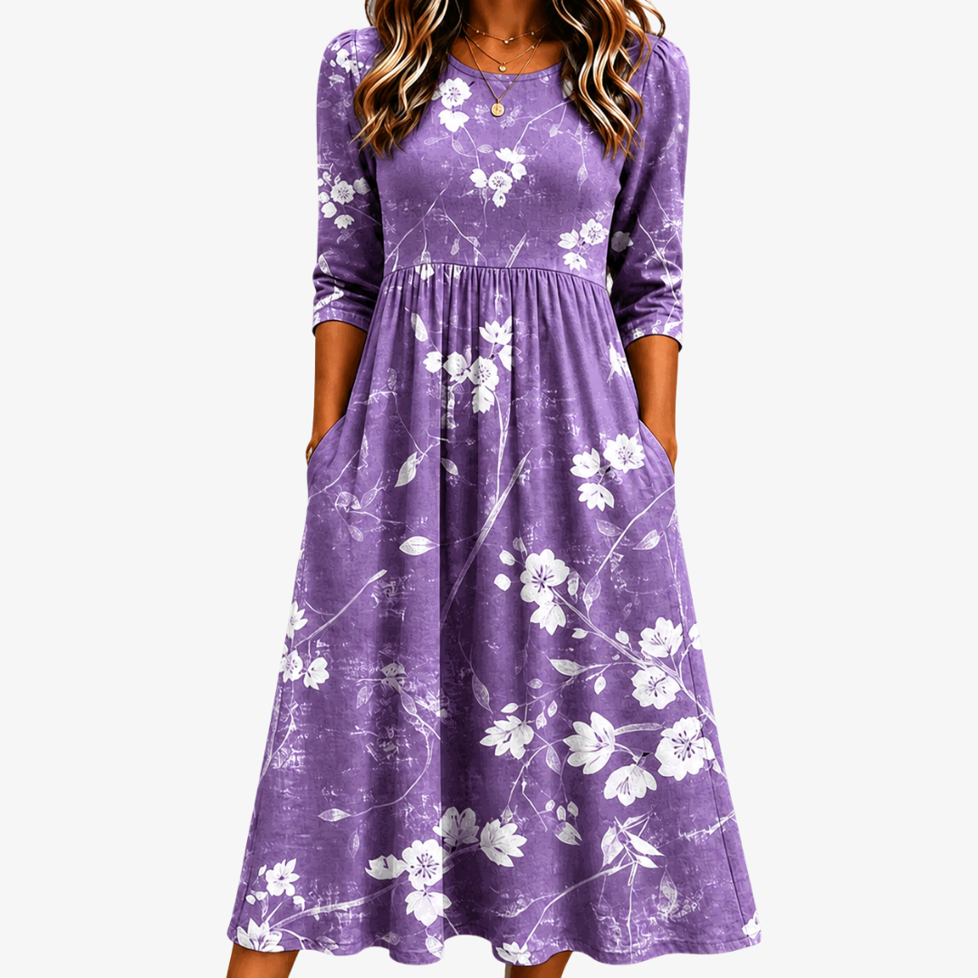 Robe Midi Lavande Confort