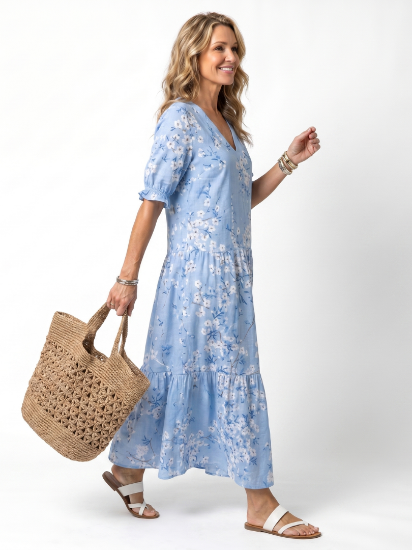 Alora | Robe midi florale