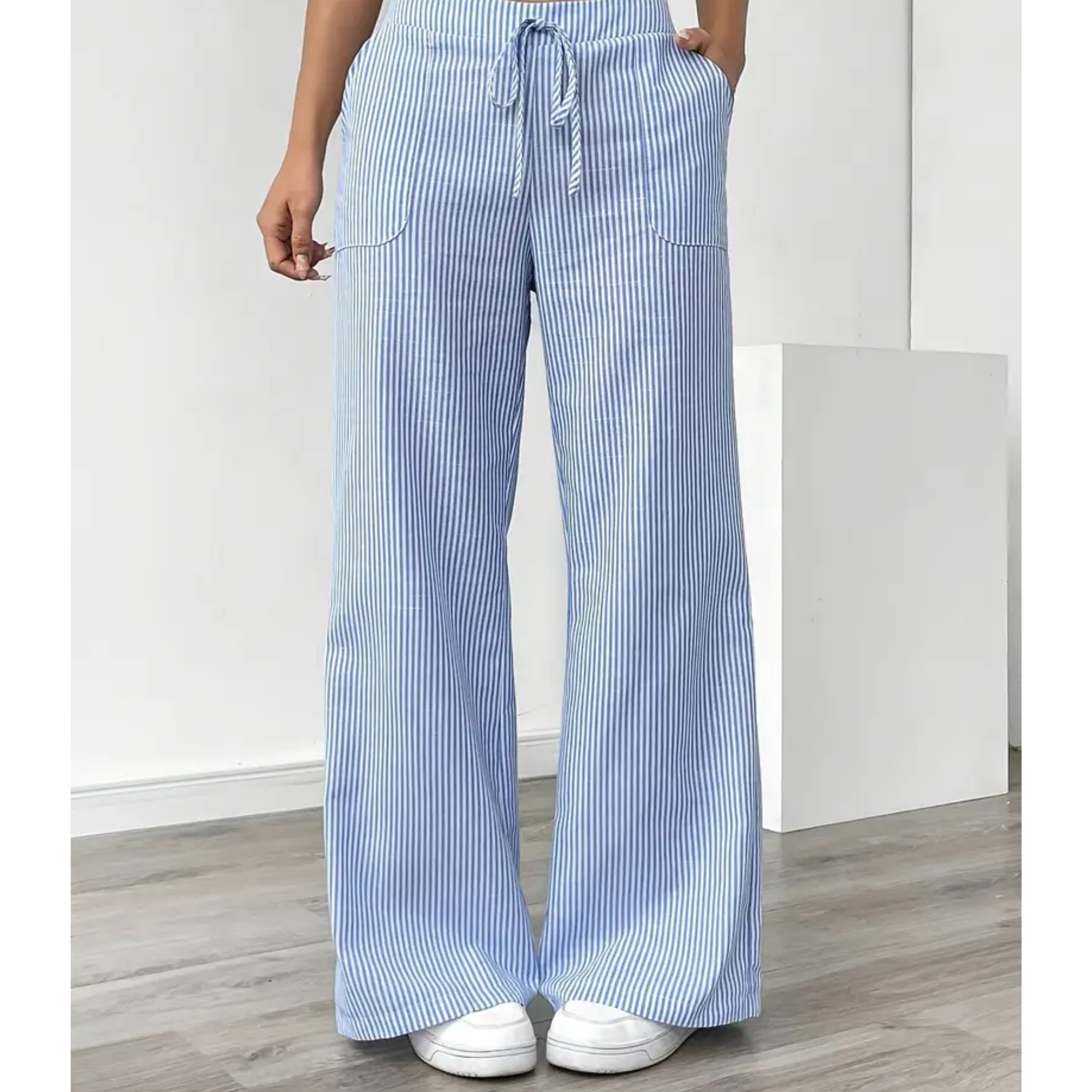 AliceLeon™ | Pantalon Rayé à Poches