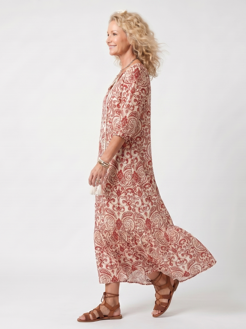 Noelle | Robe midi à nouer