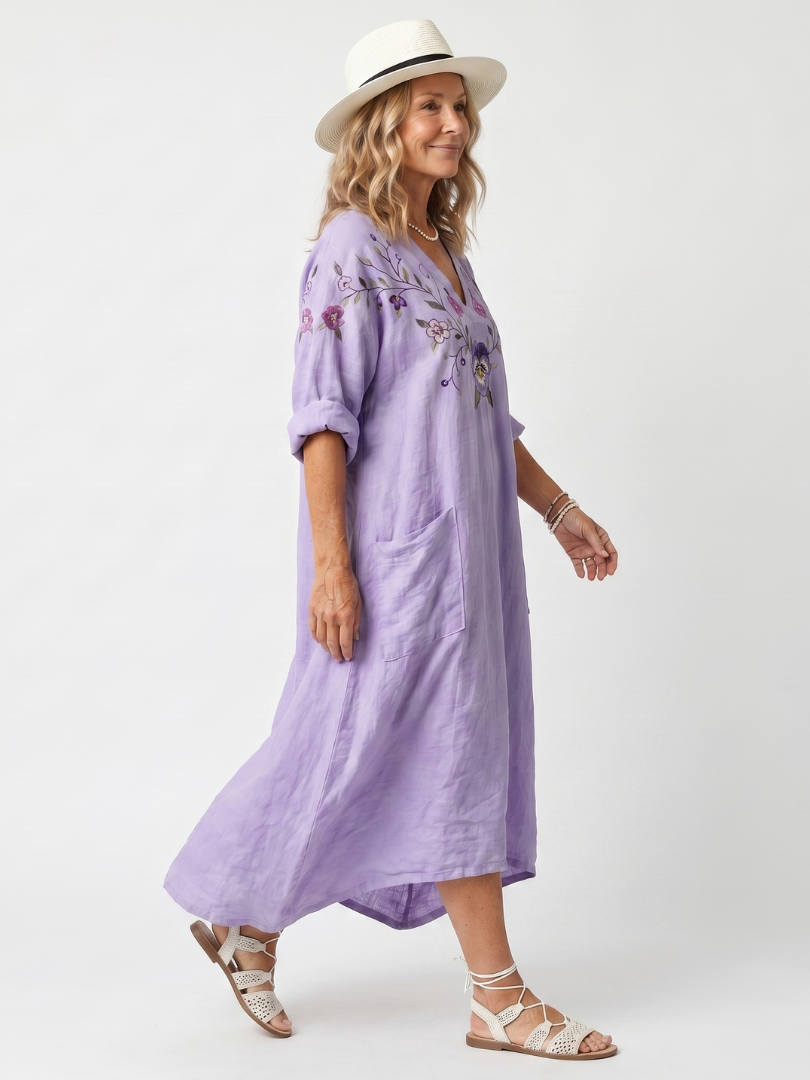 Tavi | Robe midi fleurie