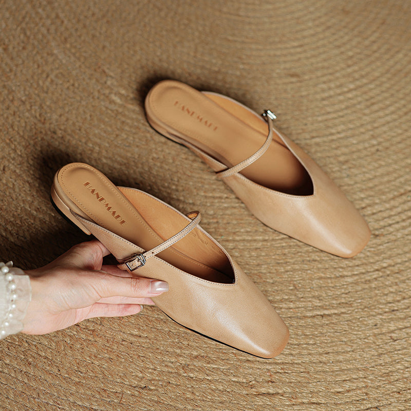 Authentic Leather Miral Mules